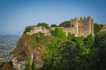 Obraz premium Toretta di Pepoli, Erice, Province of Trapani, Sicily, Italy, Europe. June 2023