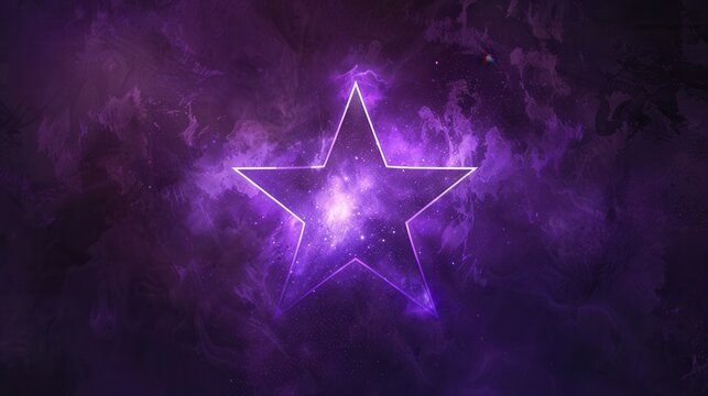 Radiant Purple Starburst Wallpaper. Minimalistic sophistication concept