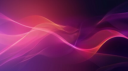 Abstract Digital Wave Patterns in Vibrant Colors - Futuristic Background Illustration