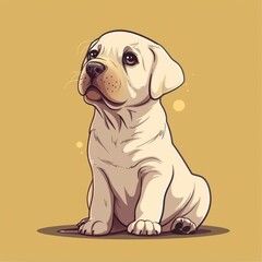 Fototapeta premium Labrador Retriever Silhouette Vector | HD High Quality Design