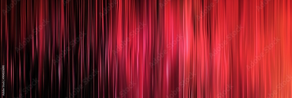 Poster dynamic abstract lines showcasing a bold and striking red and black gradient blend design