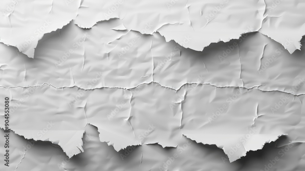 Poster a fragment of paper torn from its original document or book