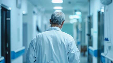 Obraz premium Doctor hospital background generative ai