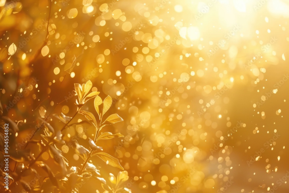 Aufkleber a bright sun shining through the foliage of a tree, creating dappled light and shadow