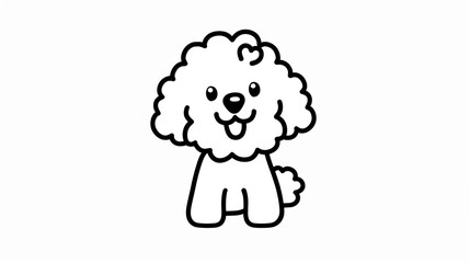 Obraz premium Poodle Coloring Pages for Kids | HD High Detail Designs