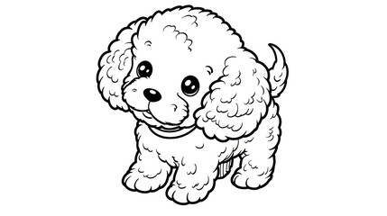 Premium Poodle Coloring Pages for Kids | High Detail Aesthetic