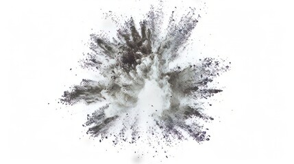 Fototapeta premium bright white paint color powder festival explosion burst isolated white background