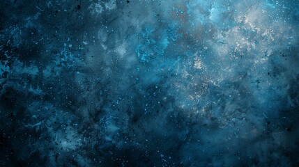 Obraz premium Abstract Blue Texture Background Illustration - Cosmic Effect with Splattered Patterns