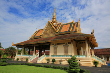 royal palace of cambodia  in phnom penh