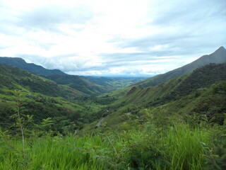 Naklejka premium landscape with mountains