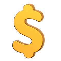 Dollar Sign 3D Illustration for uiux, web, app, presentation, etc