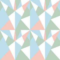 Seamless pattern with colorful geometric shapes