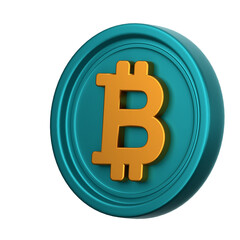 Btc 3D Illustration for uiux, web, app, presentation, etc