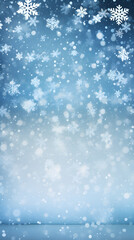 Fototapeta premium Digital blue snowflake geometric abstract graphic poster background