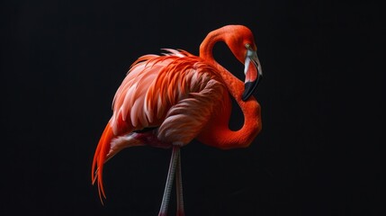 Flamenco on one leg generative ai