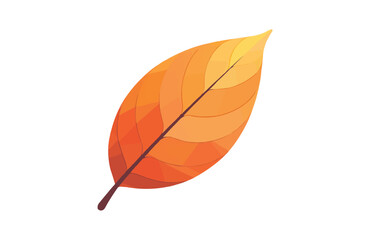 Fototapeta premium Leaf icon isolated on white background. Beautiful color leaf icon.