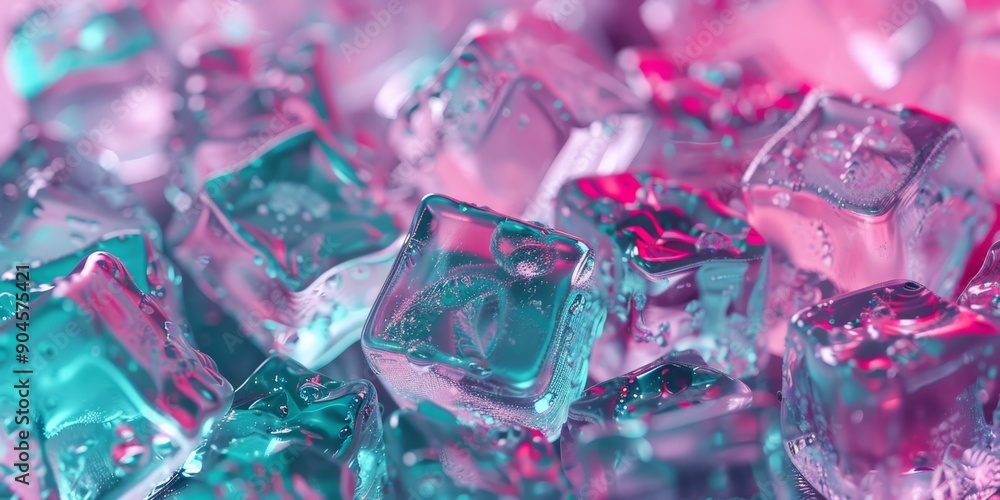 Poster these colorful ice cubes boast a reflective surface and come in an array of vibrant colors