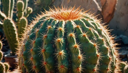 Close Up of Prickly Cactus.