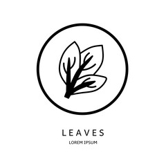 Logo vector design for business. Leaves logos.