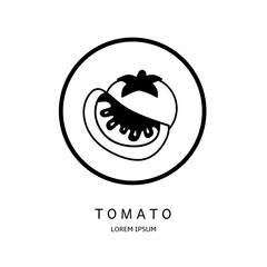 Logo vector design for business. Tomato logos.