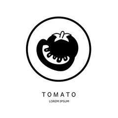 Logo vector design for business. Tomato logos.