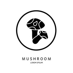 Obraz premium Logo vector design for business. Mushroom logos.