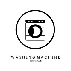 Logo vector design for business. Washing machine logos.