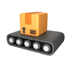 Conveyor Belt 3D Illustration for uiux, web, app, presentation, etc