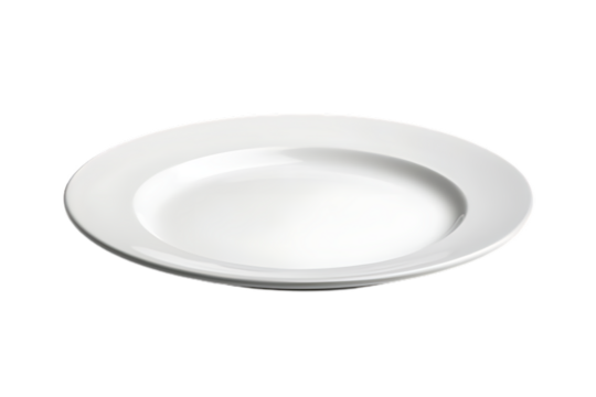 empty plate isolated on a transparent png