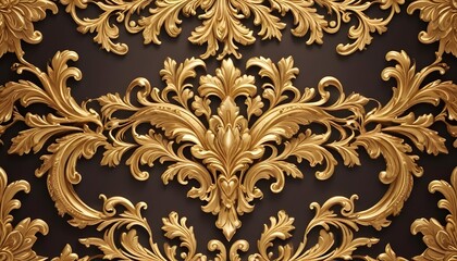 golden floral background