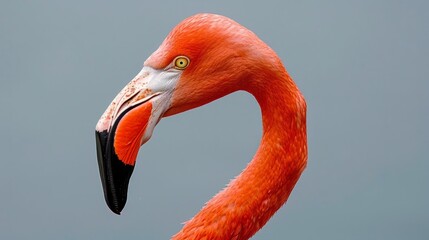 Flamingo in profile generative ai