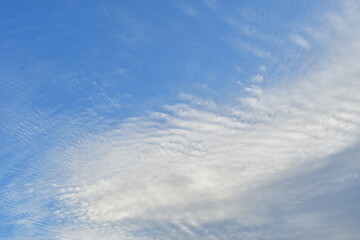 White Clouds in a Blue Sky