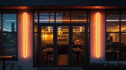 Neon Lights Restaurant Exterior