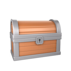 Treasure Box 3D Illustration for uiux, web, app, presentation, etc