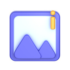 Picture 3D Illustration for uiux, web, app, presentation, etc