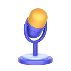 Microphone 3D Illustration for uiux, web, app, presentation, etc