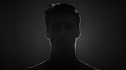 Silhouette of a Man in the Light