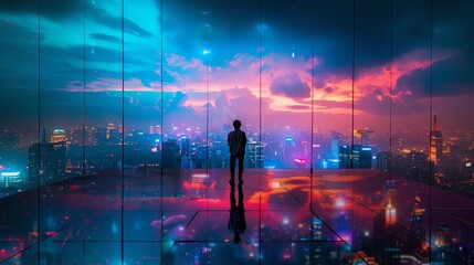 Person exploring a new city, selfdevelopment, broadening perspectives and embracing new experiences