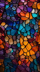 Stained glass mosaic gem abstract graphic poster background