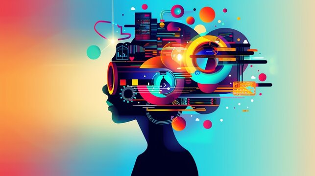 Individual learning a new language with digital tools, selfdevelopment, expanding horizons and cultural understanding