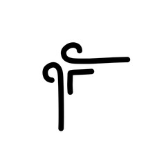 hand drawn corner border shape