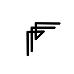 hand drawn corner border shape