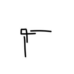 hand drawn corner border shape