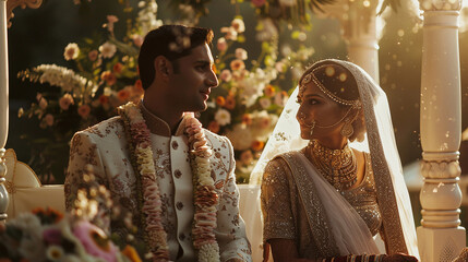 Photo of indian couple wedding,

