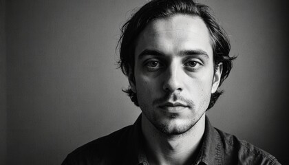 Obraz premium Portrait of a man with a beard.