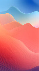 Fototapeta premium Digital rainbow wavy mountains abstract graphic poster background