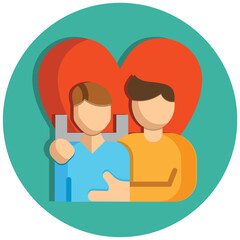 Fototapeta premium Emotional Support Icon