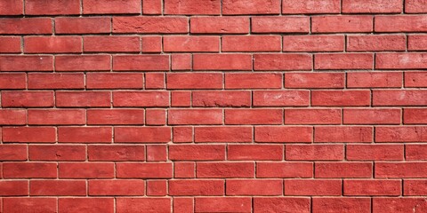 Obraz premium Wall of red (maroon) facing bricks with rough texture , bricks, red, maroon, wall, background, texture