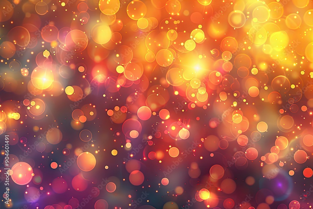 Poster a colorful background with many small circles. the circles are of different sizes and colors. the ba