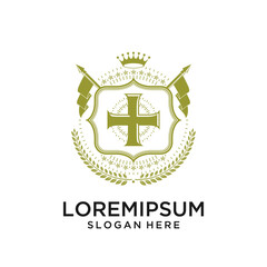 Croix fleurdelisée (cross of Lilies), Medieval heraldic cross.